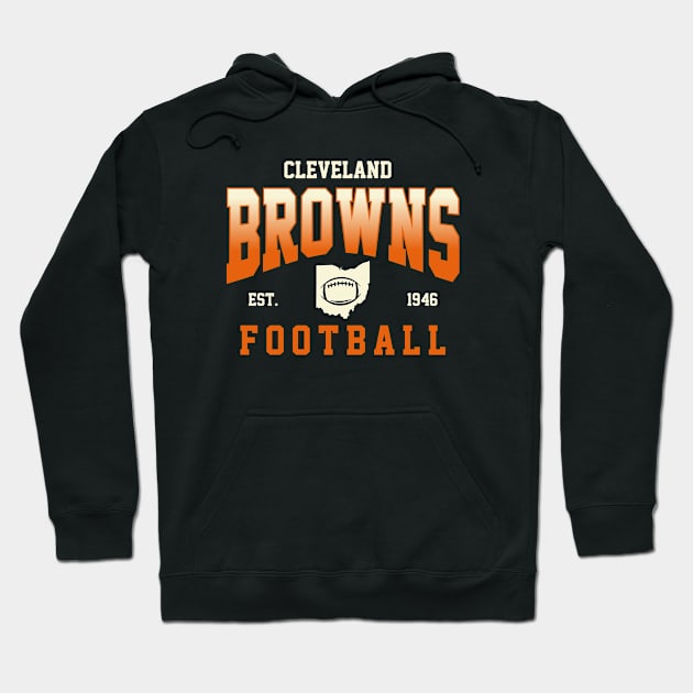 Cleveland Browns Football Hoodie by RFTR Design